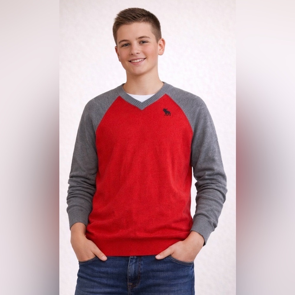 Abercrombie kids v neck sweater